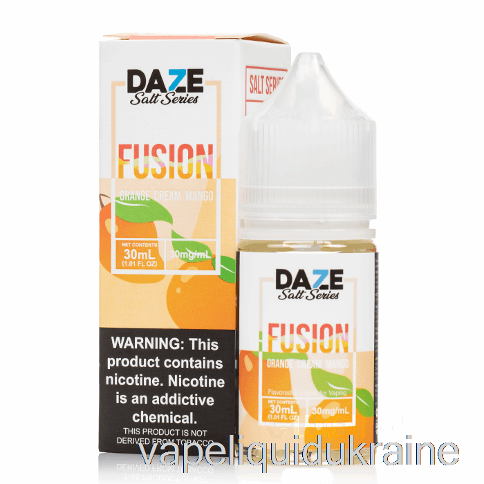 Vape Liquid Ukraine Orange Cream Mango - 7 Daze Salts - 30mL 50mg